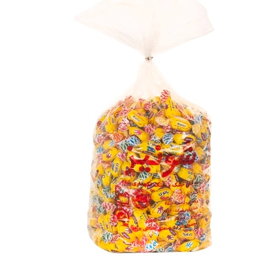 تافی میوه ای مغزدار دورنگ فله جدید